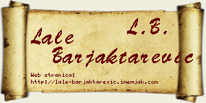 Lale Barjaktarević vizit kartica